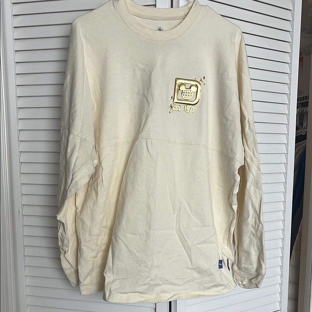 Disney Cream Spirit Jersey with Subtle Gold Accents